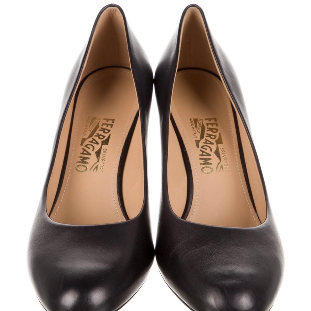 Salvatore Ferragamo black pumps